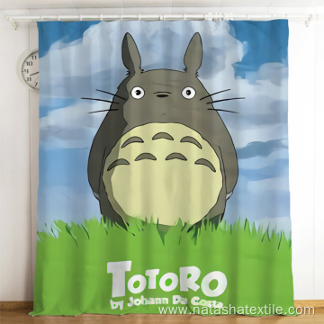 HD Printed My Neighbor Cartoon Totoro Blackout Curtains